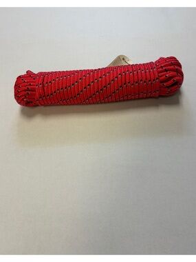 Wellington 100 Ft Braided Poly-Pro Multi-Purpose Rope 3/8” Red New